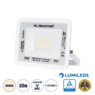 Επαγγελματικός Προβολέας LED 30W 3600lm 120° AC 220-240V – Αδιάβροχος IP67 – Μ16 x Π2.5 x Υ12.5cm – Λευκό – Φυσικό Λευκό 4500K – LUMILEDS Chips – TÜV Rheinland Certified – 5 Years Warranty