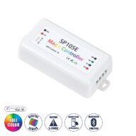 Ασύρματος WiFi LED FULL COLOR Magic Digital Pixel Controller iOS/Android Bluetooth για LED Digital Πολύχρωμα και Μονόχρωμα Προϊόντα DC 5-24V 1 x 2048 IC Max