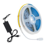 Σετ Ταινία COB LED 5m 48W/5m 308LED/m 768lm/m 120° DC 12V IP20 με Τροφοδοτικό Θερμό Λευκό 2700K