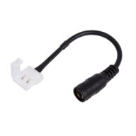 Ταχυσύνδεσμος Τροφοδοσίας IP20 – Strip To Power Connector 5.5*2.1 για Ένωση 1 x Μονόχρωμη Ταινία LED Πλάτους 10mm