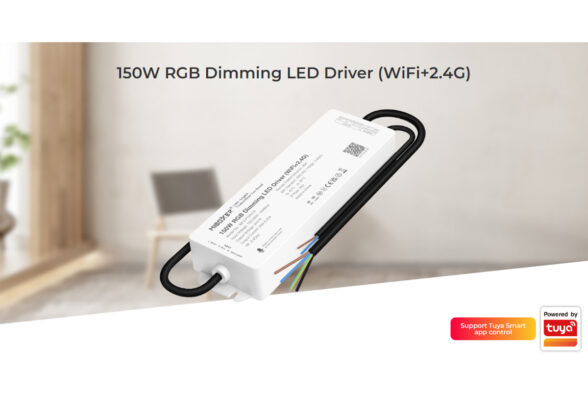 DC Smart Wifi & RF 2.4Ghz & Push Dimming Power Supply Τροφοδοτικό SELV & Controller / Dimmer All in One 5 Καναλιών AC100-240V σε DC 24V 5 x 1.25A 30W - Max 6.25A 150W - Αδιάβροχο IP67 RGBW+WW Μ22.5 x Π7.3 x Υ3.5cm - 5