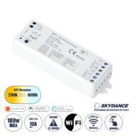 DC WiFi & RF 2.4Ghz Dimmer High Speed Controller 2 Καναλιών DC 12-36V 2 x 5A 180W – Max 10A 180W – IP20 Μ11.5 x Π3.5 x Υ2cm – 5 Years Warranty