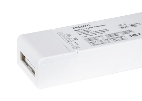 DC WiFi & RF 2.4Ghz Dimmer High Speed Controller 5 Καναλιών DC 12-48V 5 x 6A 288W - Max 30A 1440W - IP20 Μ18 x Π5.7 x Υ2.8cm - 5 Years Warranty