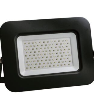 ΠΡΟΒΟΛΕΑΣ LED 100W SMD ΒΑΣΗ 360° ΜΑΥΡΟΣ IP65 4000K PLUS