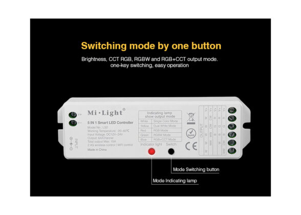 WL-Box1 Mi-BOXER Smart Bridge Gateway RF 2.4GHz to WiFi IEEE 802.11b/g/n DC 5V 500mA - IP20 - Μ9 x Π6.6 x Υ15cm - 5 Years Warranty