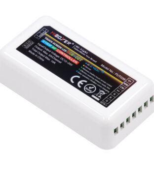 Mi-BOXER DC RF 2.4Ghz 5 in 1 High Speed Controller / Dimmer 5 Καναλιών DC 12-24V 5 x 6A 144W – Max 10A 240W – IP20 RGBW+WW – Μ8.5 x Π4.5 x Υ22cm – 5 Years Warranty