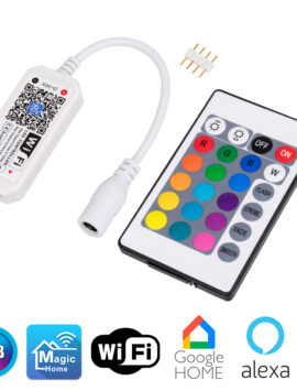 Ασύρματος Smart Home Wi-Fi LED RGB Controller με Χειριστήριο RF 2.4Ghz DC 5-24V Max 100W