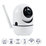 Table Camera WiFi HD 1080P 3MP 350° Two Way Audio & Motion Detection – Night Vision – Επιτραπέζια Κάμερα WiFi HD 1080P 350° Διπλή Κατέυθυνση Ομιλίας με Ανιχνευτή Κίνησης – Following Face Auto Tracking – Λευκό