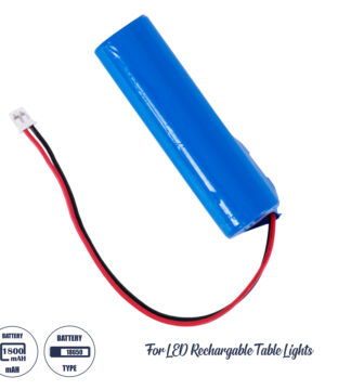 Επαναφορτιζόμενη Μπαταρία Λιθίου 18650 1800mAh Li-ion 3.6V με Overcharge / Discharge Προστασία για Επαναφορτιζόμενα Επιτραπέζια Φωτιστικά D1.7 x H6.5cm