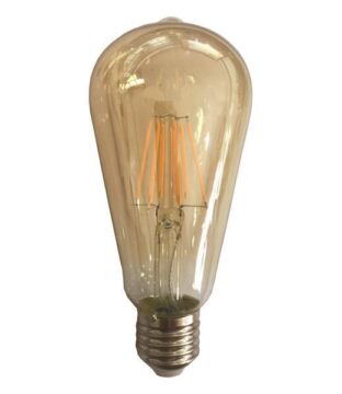 ΛΑΜΠΑ LED ST64 FILAMENT 10W E27 2500K 220-240V GOLD DIMMABLE