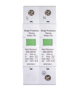 ΑΝΤΙΚΕΡΑΥΝΙΚΟ ΜΟΝΟΦΑΣΙΚΟ Τ2 20kA-40kA 275V 2P