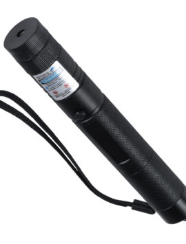 Φορητό Επαναφορτιζόμενο Laser Pointer 5Mw Class 3 DOT Zoom με Extra Κεφαλή για Dot Effects με Μπαταρία 18650 Li-ion 4800mAh & Φορτιστή – Μπλε 450nm Φ2.2 x Υ15cm