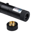 Φορητό Επαναφορτιζόμενο Laser Pointer 5Mw Class 3 DOT Zoom με Extra Κεφαλή για Dot Effects με Μπαταρία 18650 Li-ion 4800mAh & Φορτιστή - Μπλε 450nm Φ2.2 x Υ15cm