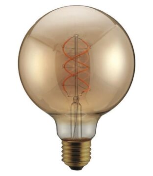 ΛΑΜΠΑ LED G95 FILAMENT "DECOR" 5W E27 1800K 220-240V DIMMABLE  GOLD