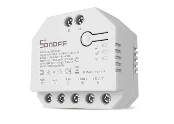 SONOFF DUALR3 Lite - Wi-Fi Smart Dual Relay Two Way Power Metering - Smart Switch