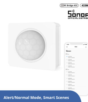 Smart 433MHZ RF PIR Motion Sensor 6m/110° Detection