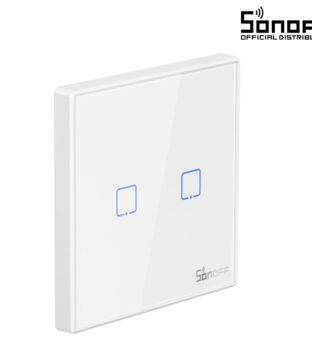 SONOFF T2EU2C-RF – 433MHz Wireless Smart Wall Touch Button Switch 2 Way – RF Series