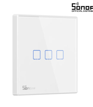 SONOFF T2EU3C-RF – 433MHz Wireless Smart Wall Touch Button Switch 3 Way – RF Series