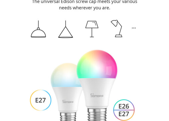 SONOFF B02-BL-A60 - LED BULB E27 A60 806lm 9W WiFi+Bluetooth CW (Cool White + Warm white) Dimming Smart Bulb 2700K-6500K