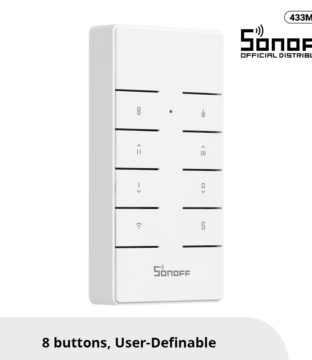 SONOFF RM433R2 – Remote Controller RF 433Mhz 8 Key (Battery Included)