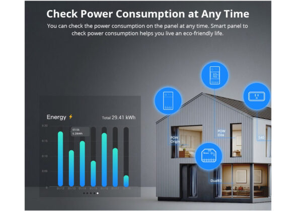 SONOFF NSPanel86PB Wi-Fi & Zigbee 3.0 Smart Scene Wall Switch (86/EU Type) - AC 100-240V - Integrated HMI Touch Panel - Smart Controller & Gateway for All Smart Devises