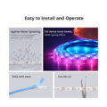 SONOFF L3-5M-PRO RGBIC Digital IC RGB Smart LED Strip Light WiFi 2.4GHz 90 SMD/M 5050 5m Roll & Power Adapter DC 5V Max 10W