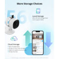 SONOFF S-CAM Slim Smart Home Security Camera WiFi 2.4GHz 1080P 130° Two Way Audio - Local & Cloud Storage - Nigh Vision - Motion Detection - Motion Alarm DC 5V 1A