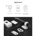 SONOFF S-CAM Slim Smart Home Security Camera WiFi 2.4GHz 1080P 130° Two Way Audio - Local & Cloud Storage - Nigh Vision - Motion Detection - Motion Alarm DC 5V 1A