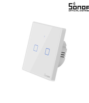 SONOFF T2EU2C-RF – 433MHz Wireless Smart Wall Touch Button Switch AC 100-240V Max 4A (2A/Way) 2 Way – RF Series