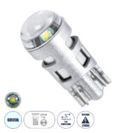 Λάμπα Αυτοκινήτου LED T10 W5W 3rd Generation Can-Bus Extreme Series 1xCREE-XPE 5W 350lm 120° DC 12-16V IP20 Φ1 x Υ2.5cm Ψυχρό Λευκό 6000K