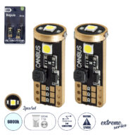 Λάμπες Αυτοκινήτου LED T10 W5W 3rd Generation Can-Bus Extreme Series 3xSMD3030 3W 423lm 360° DC 12-16V IP20 Φ1 x Υ2.5cm Ψυχρό Λευκό 6000K – Σετ 2 Τεμαχίων σε Blister