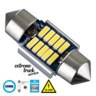 Λάμπα Αυτοκινήτου & Φορτηγού 31mm FESTOON – C5W 3rd Generation Can-Bus Extreme Truck Series LED 10 SMD 4014 3W 450lm 120° DC 12-24V IP20 Ψυχρό Λευκό 6000K