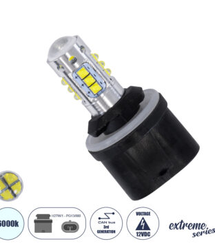 Λάμπα Αυτοκίνητου H27W/1 – PG13/880 3rd Generation Can-Bus Extreme Series LED 16 XBD CREE & 4 SMD 4014 12W 1800lm 360° DC 12V IP20 Ψυχρό Λευκό 6000K