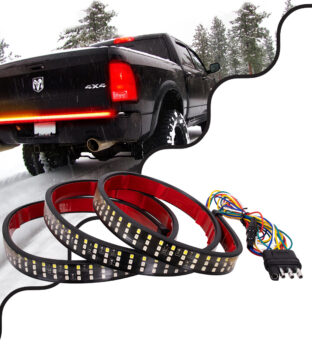 Car Backlit LED Strip Εύκαμπτη Ταινία 150cm Σήμανσης DRL Αυτοκινήτου 6 Προγραμμάτων Φωτισμού LED SMD 2835 80W DC 12V Αδιάβροχη IP68 Πορτοκαλί – Κόκκινο – Ψυχρό Λευκό 6000K