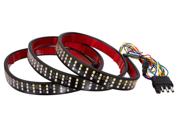 Car Backlit LED Strip Εύκαμπτη Ταινία 150cm Σήμανσης DRL Αυτοκινήτου 6 Προγραμμάτων Φωτισμού LED SMD 2835 80W DC 12V Αδιάβροχη IP68 Πορτοκαλί - Κόκκινο - Ψυχρό Λευκό 6000K