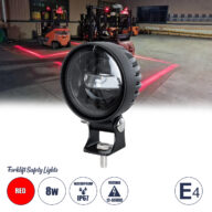 Mark Forklift Safety Lights – Φώτα Προειδοποίησης & Διαγράμμισης Ασφαλείας για Περονοφόρα – Κλάρκ LED 8W DC 12-80V Αδιάβροχο IP67 Κόκκινο Μ8.5 x Π6.5 x Υ12cm