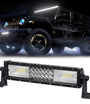 PRO Series Μπάρα Ίσια – Straight TRI-ROW 7D για Αυτοκίνητα & Φορτηγά LED CREE XBD 162W 16200lm 15° & 60° DC 10-30V Αδιάβροχη IP65 Ψυχρό Λευκό 6000K