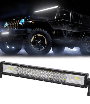 PRO Series Μπάρα Ίσια – Straight TRI-ROW 7D για Αυτοκίνητα & Φορτηγά LED CREE XBD 270W 27000lm 15° & 60° DC 10-30V Αδιάβροχη IP65 Ψυχρό Λευκό 6000K