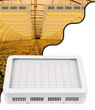 Grow Light Hydro Full Spectrum LED Φωτιστικό Ανάπτυξης Φυτών Υδροπονικού Θερμοκηπίου SMD 2835 1000W 160° AC230V IP54 Εσωτερικού Χώρου για Κάλυψη Επιφάνειας 1.5m x 1.5m Πλήρους Φάσματος Φωτισμού