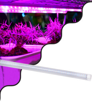 Linear Grow Light Full Spectrum LED Γραμμικό Φωτιστικό Ανάπτυξης Φυτών Θερμοκηπίου 60cm SMD 2835 40W 160° AC230V IP54 Εσωτερικού Χώρου για Κάλυψη Επιφάνειας 0.6m x 0.6m Πλήρους Φάσματος Φωτισμού