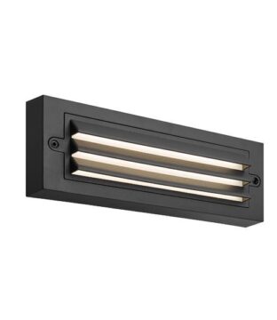 ΦΩΤΙΣΤΙΚΟ ΤΟΙΧΟΥ ΜΕ ΓΡΙΛΙΕΣ  LED 6W 255x42x90 3CCT IP65 ΜΑΥΡΟ"SENARIO"