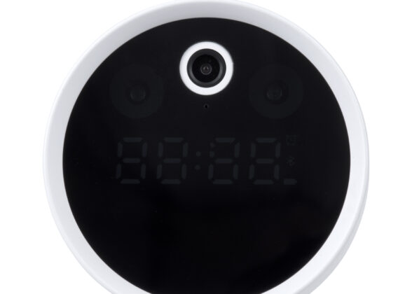 Rechargeable Table Camera WiFi HD 1080P 160° 1500mAh Two Way Audio Motion Detection & Digital Clock - Επαναφορτιζόμενη Επιτραπέζια Κάμερα WiFi HD 1080P 160° 1500mAh Διπλή Κατέυθυνση Ομιλίας Ανιχνευτή Κίνησης & Ψηφιακό Ρολόι - Λευκό