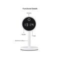 Rechargeable Table Camera WiFi HD 1080P 160° 1500mAh Two Way Audio Motion Detection & Digital Clock - Επαναφορτιζόμενη Επιτραπέζια Κάμερα WiFi HD 1080P 160° 1500mAh Διπλή Κατέυθυνση Ομιλίας Ανιχνευτή Κίνησης & Ψηφιακό Ρολόι - Λευκό