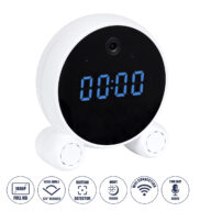 Rechargeable Table Camera 2MP WiFi HD 1080P 120° 5000mAh Two Way Audio Motion Detection & Digital Clock – Επαναφορτιζόμενη Επιτραπέζια Κάμερα 2MP WiFi HD 1080P 120° 5000mAh Διπλή Κατέυθυνση Ομιλίας Ανιχνευτή Κίνησης Ψηφιακό Ρολόι – Λευκό