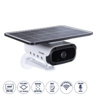 Αυτόνομη Ηλιακή Camera 1080P 2MP WiFi 150° Μπαταρία 3200mAh Φωτοβολταϊκό Πάνελ Διπλή Κατέυθυνση Ομιλίας Αδιάβροχη IP66 Ψυχρό Λευκό 6000K – Λευκό