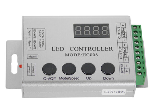 Ασύρματος LED Digital RGB Controller DMX512 με Χειριστήριο RF για LED Digital RGB Προϊόντα 5v - 12v HC03 2048 IC GloboStar 88770