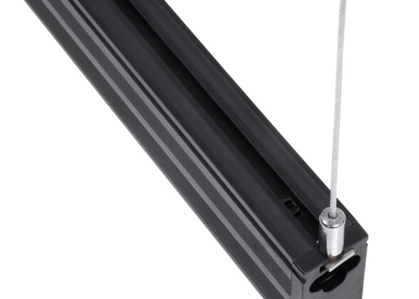 Γραμμικό Κρεμαστό Φωτιστικό Linear LED 18W 2200lm 120° AC 220-240V Μ120 x Π2 x Υ4cm Φυσικό Λευκό 4500K - Μαύρο - 3 Years Warranty