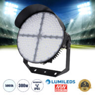 LED Προβολέας Γηπέδου 300W 48000LM 60° AC 100-277V IP65 – Ψυχρό Λευκό 5000K – MeanWell Driver & LumiLEDs Chip – 5 Years Warranty