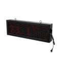 LED Scrolling Display 64x16cm - Κυλιόμενη Ψηφιακή Πινακίδα / Επιγραφή Μονής Όψης P10 LED SMD AC 220-240V - Λειτουργία μέσω Wi-Fi με Εφαρμογή APP - Αισθήτηρας Θερμοκρασίας και Υγρασίας - Αδιάβροχο IP65 - Μ72 x Π9 x Υ24cm - Κόκκινο - 1 Χρόνο Εγγύηση