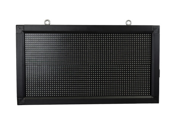 LED Scrolling Display 64x32cm - Κυλιόμενη Ψηφιακή Πινακίδα / Επιγραφή Μονής Όψης P10 LED SMD AC 220-240V - Λειτουργία μέσω Wi-Fi με Εφαρμογή APP - Αισθήτηρας Θερμοκρασίας και Υγρασίας - Αδιάβροχο IP65 - Μ72 x Π9 x Υ42.5cm - RGB - 1 Χρόνο Εγγύηση